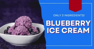 Read more about the article Blueberry Ice Cream Without Ice Cream Machine – Only 3 Ingredients!